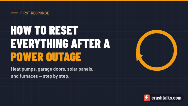 How to Reset Everything After a Power Outage