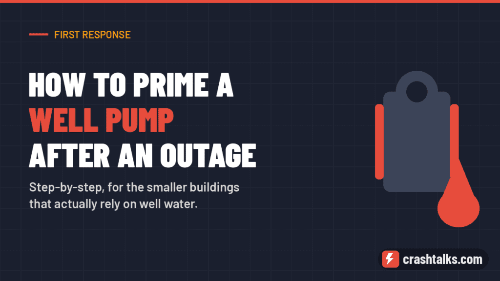 How to Prime a Well Pump After a Power Outage