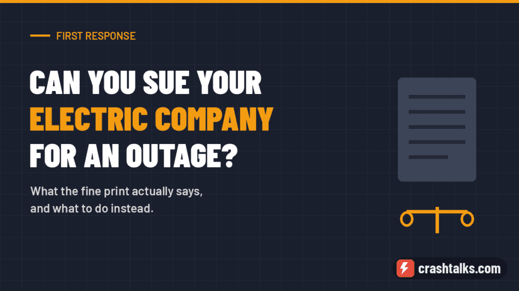 Can You Sue Your Electric Company for a Power Outage?
