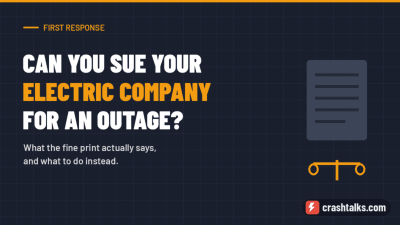 Can You Sue Your Electric Company for a Power Outage?